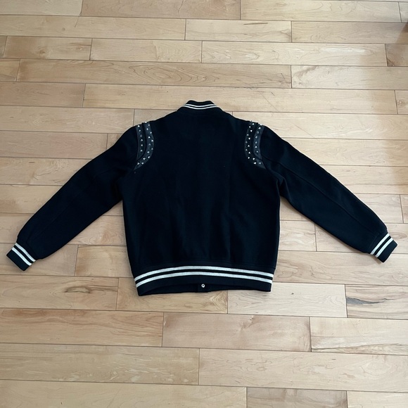 FW16 Saint Laurent Paris Studded Teddy Jacket - Picture 2 of 7